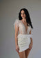 Mini wedding dress